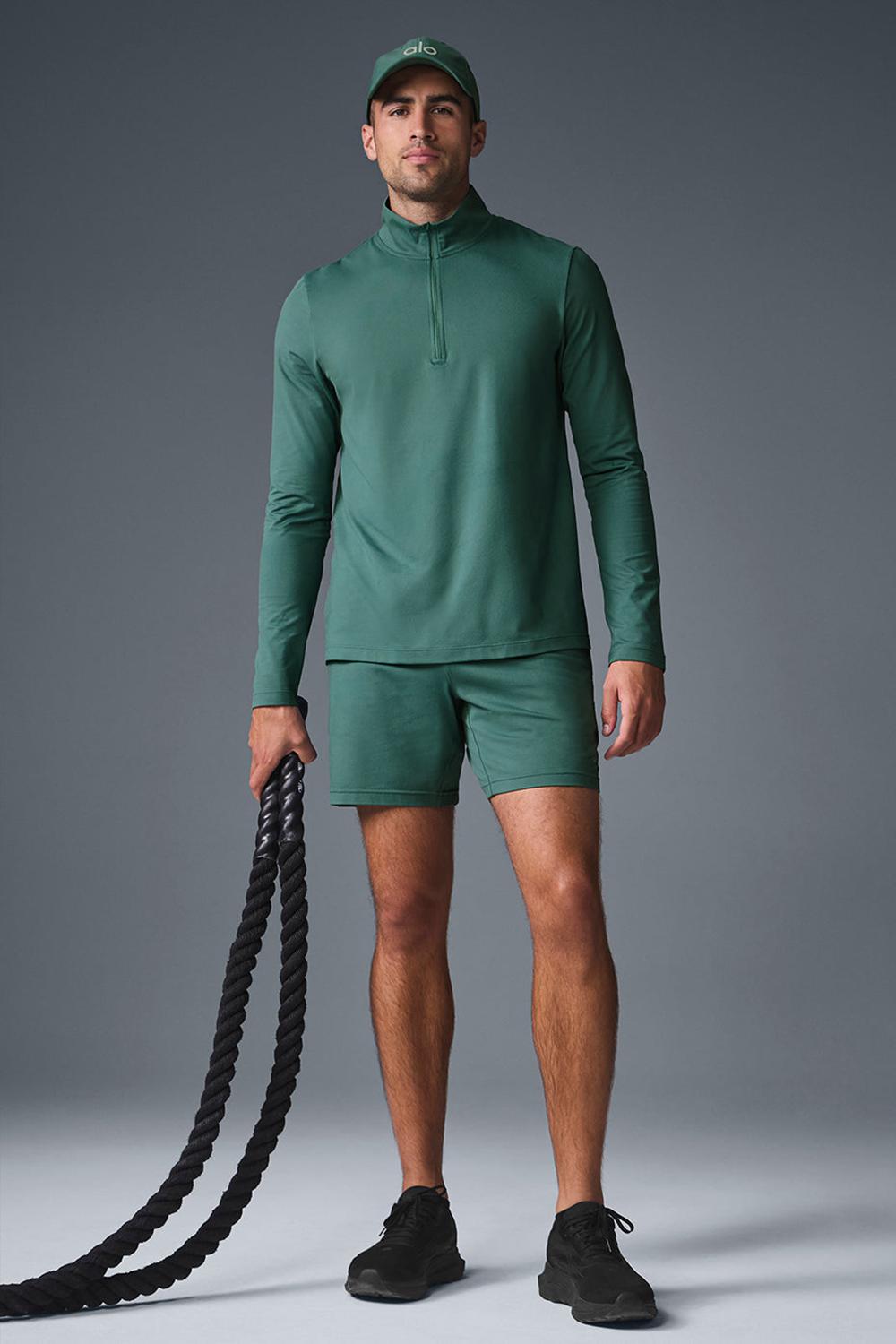 Μακρυμανικο ανδρικα Alo Yoga Conquer 1/4 Zip Reform Winter Ivy | Greece  QCNLJ-1326