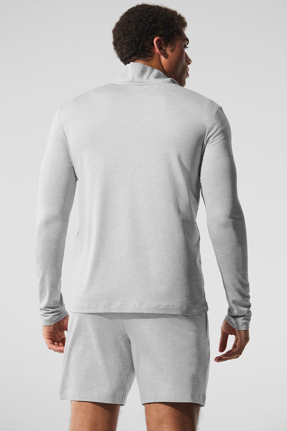 Μακρυμανικο ανδρικα Alo Yoga Conquer 1/4 Zip Reform γκρι | Greece  NWXSM-3781