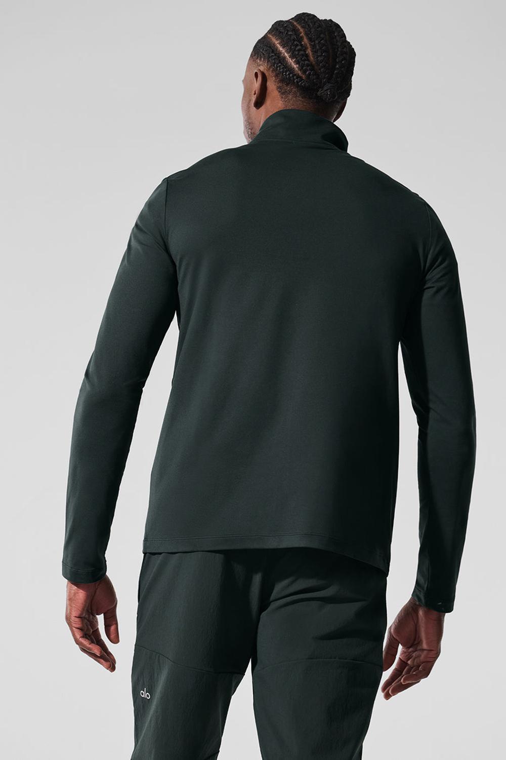 Μακρυμανικο ανδρικα Alo Yoga Conquer 1/4 Zip Reform πρασινο | Greece  UFTQY-4693