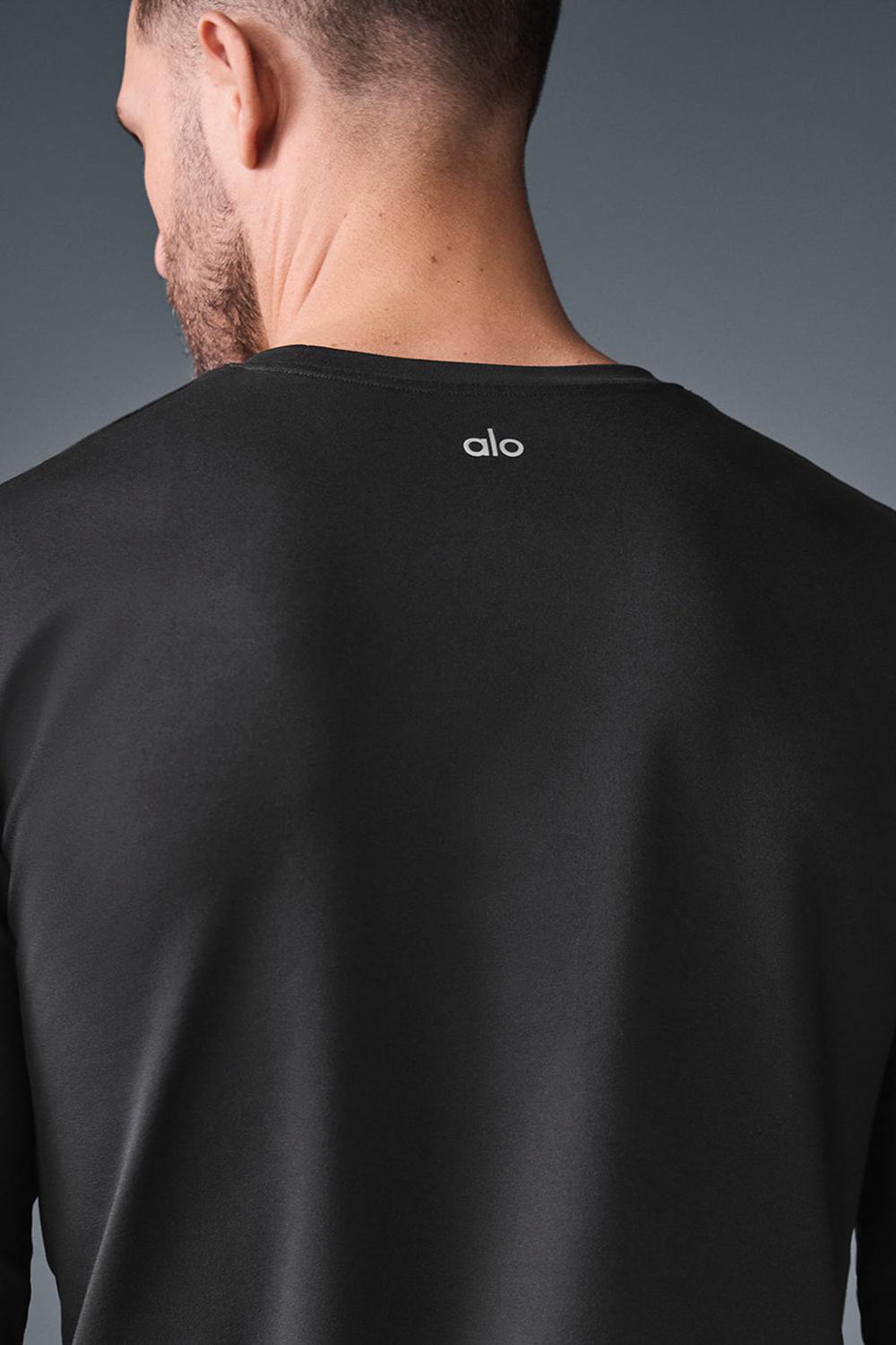 Μακρυμανικο ανδρικα Alo Yoga Conquer Reform Crewneck μαυρα | Greece  OWILU-9107