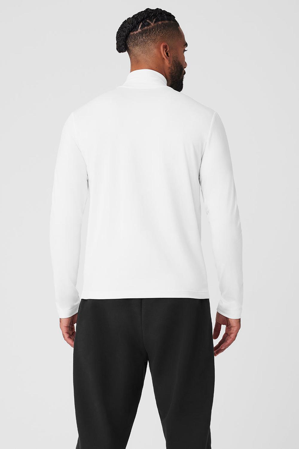 Μακρυμανικο ανδρικα Alo Yoga Conquer Reform Mock Neck ασπρα | Greece  ISACV-4281