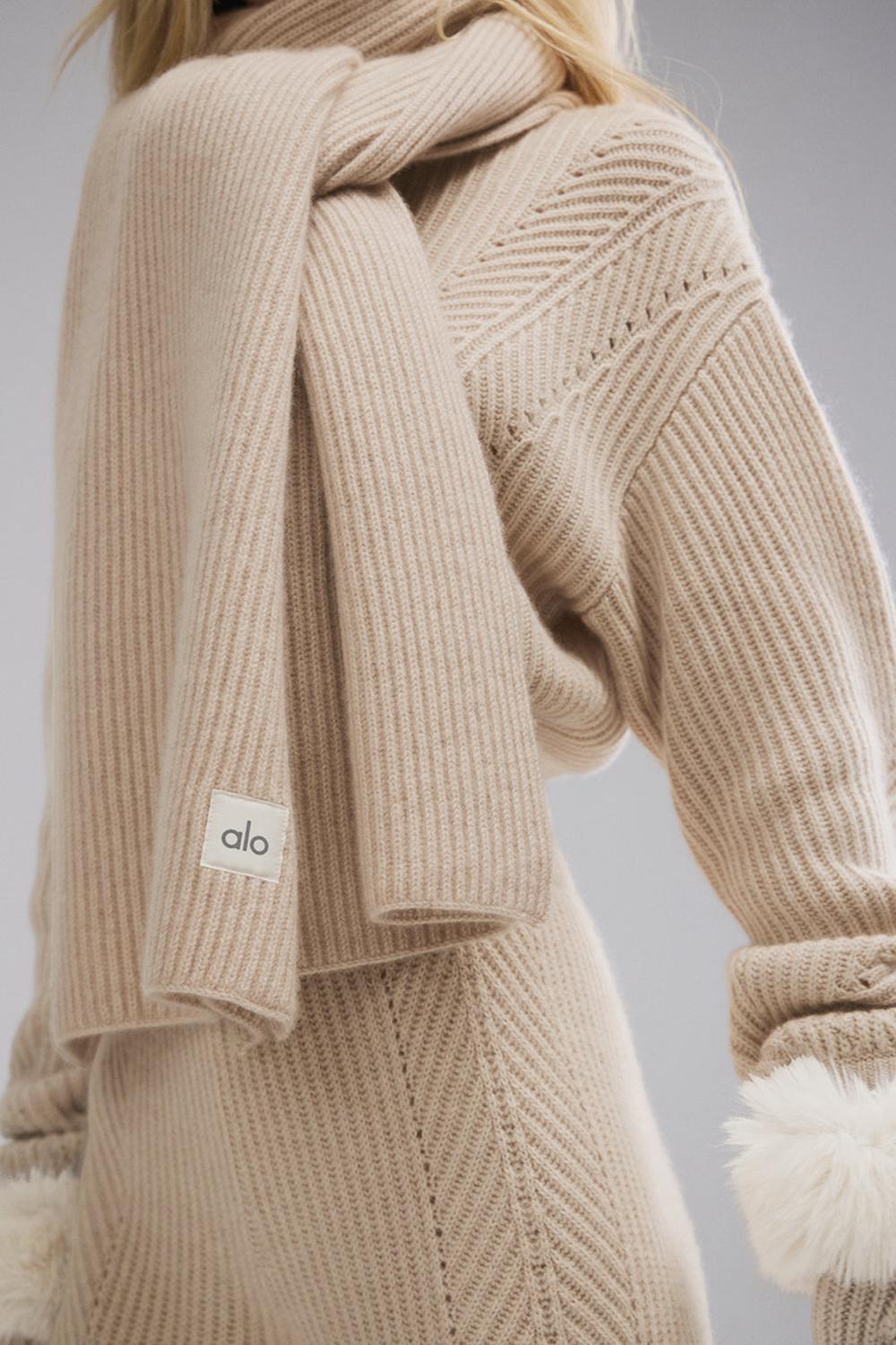 Κασκολ ανδρικα Alo Yoga Courchevel Cashmere Birch Heather | Greece  FLKRU-8637