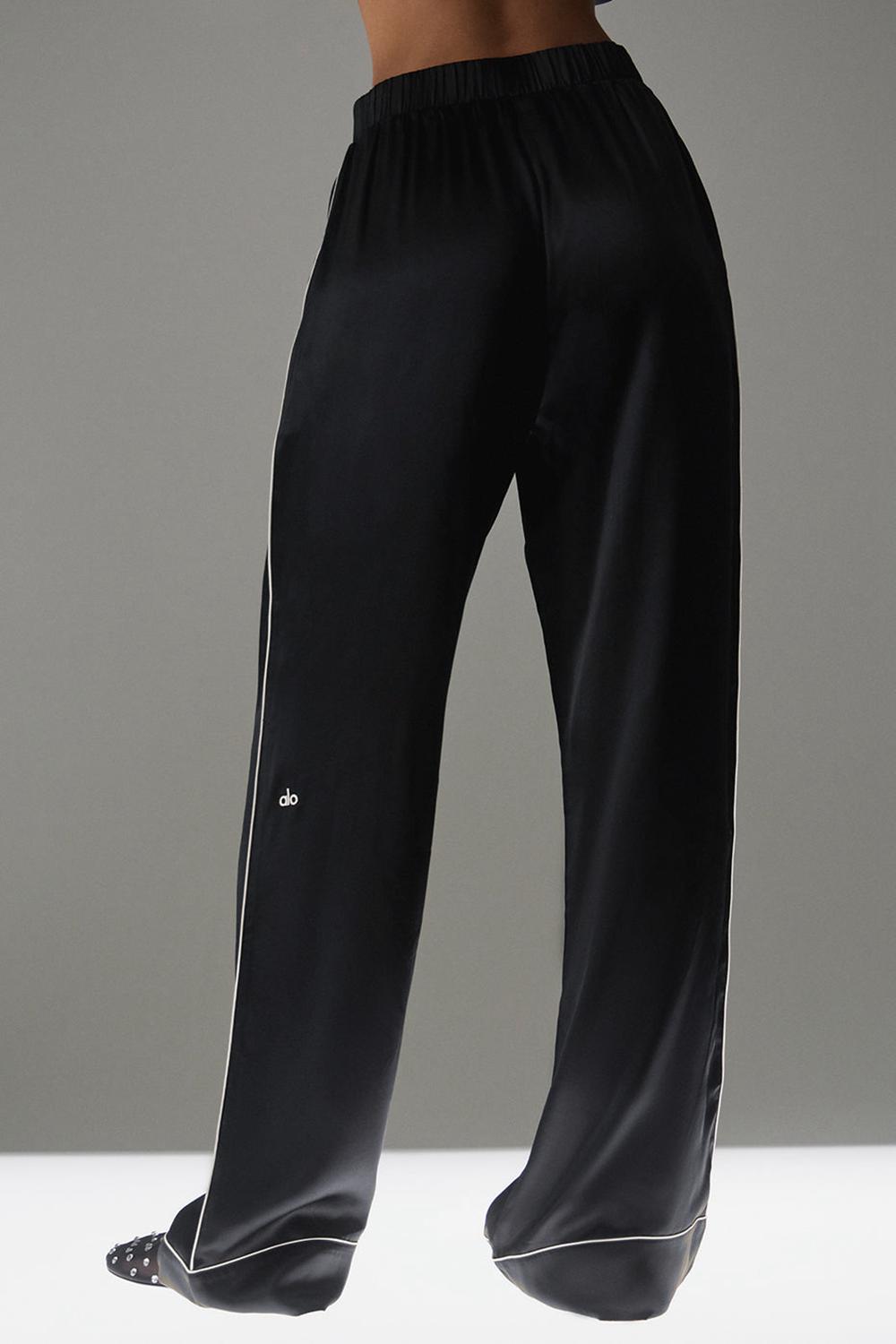 Παντελονι γυναικεια Alo Yoga Courchevel Silk μαυρα | Greece  PCIDM-3987