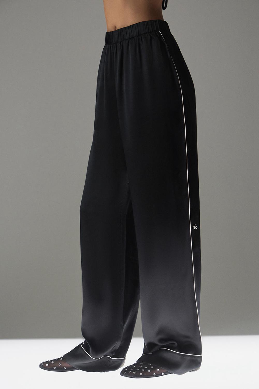 Παντελονι γυναικεια Alo Yoga Courchevel Silk μαυρα | Greece  PCIDM-3987
