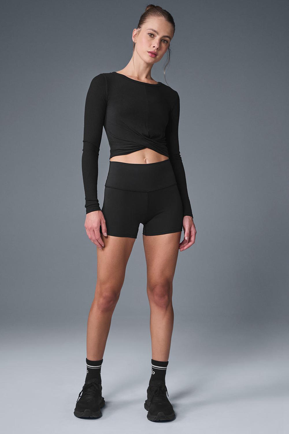 Μακρυμανικο γυναικεια Alo Yoga Cover Top Tops μαυρα | Greece  ZYCDA-7982