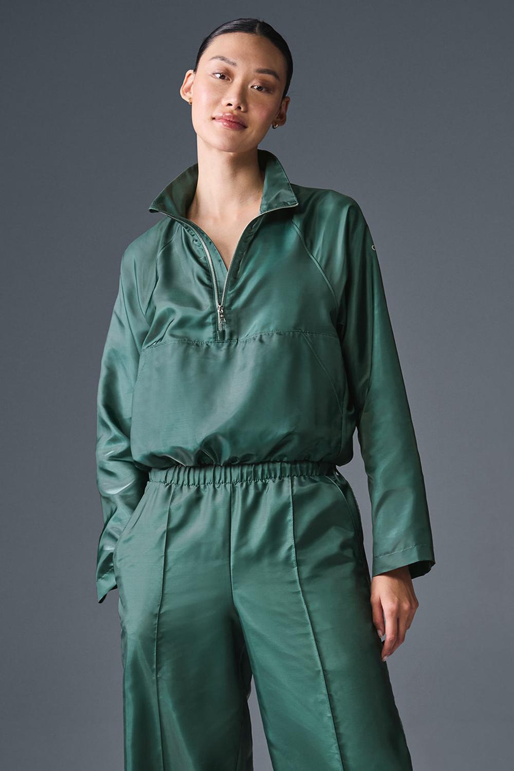 Φουτερ γυναικεια Alo Yoga Cropped Afterglow Winter Ivy | Greece  LJWCE-5783