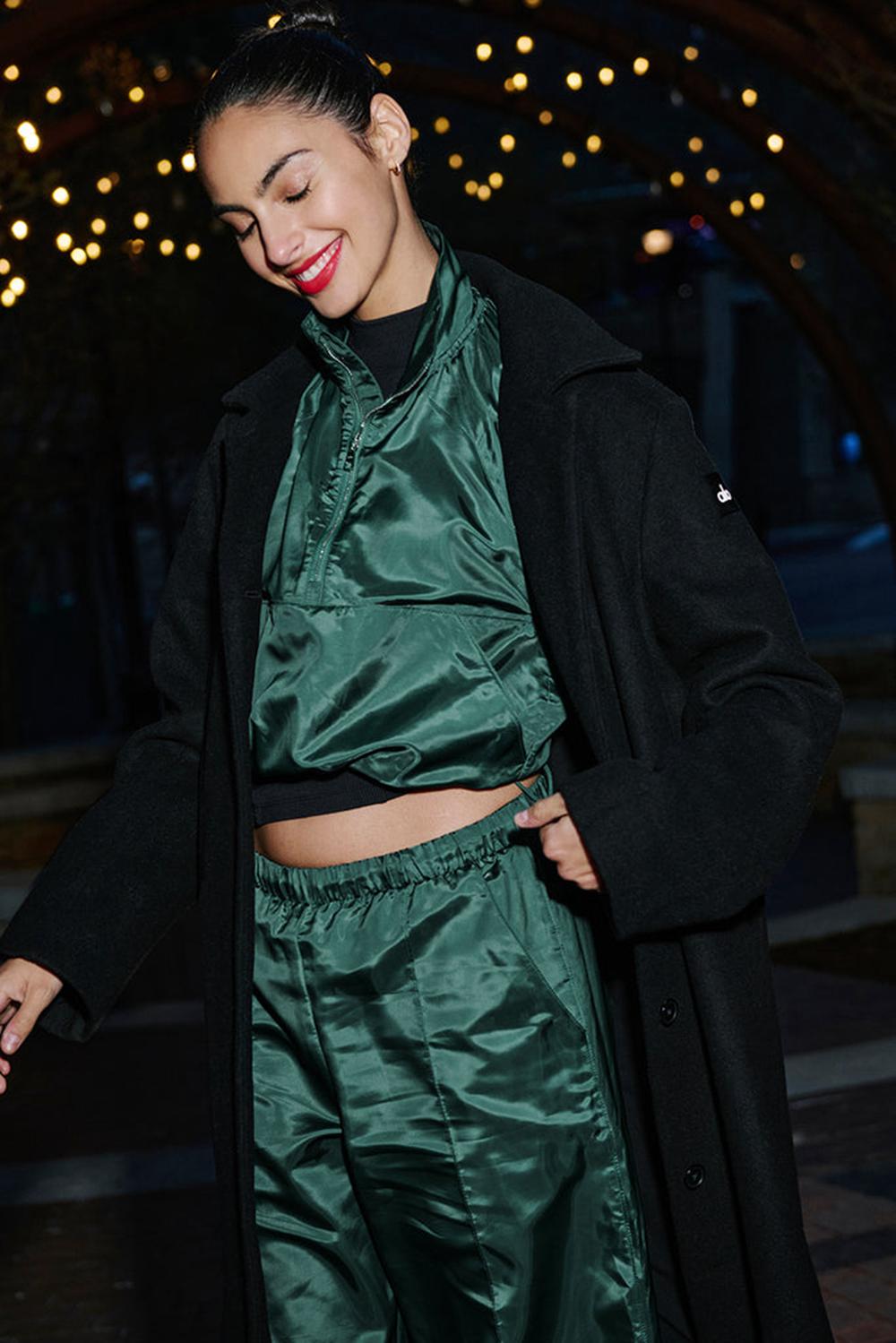 Φουτερ γυναικεια Alo Yoga Cropped Afterglow Winter Ivy | Greece  LJWCE-5783