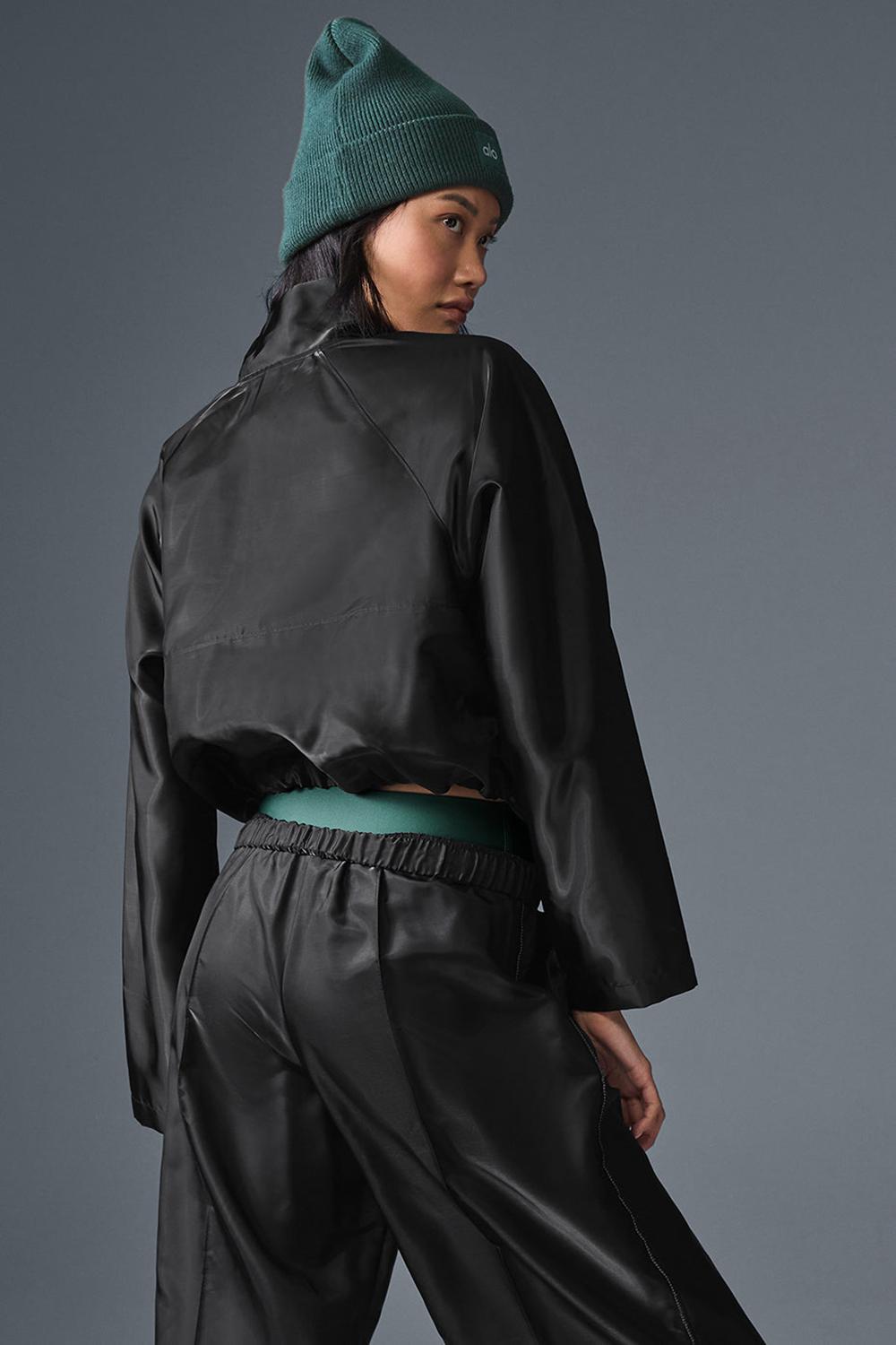 Φουτερ γυναικεια Alo Yoga Cropped Afterglow μαυρα | Greece  PZKOX-6495