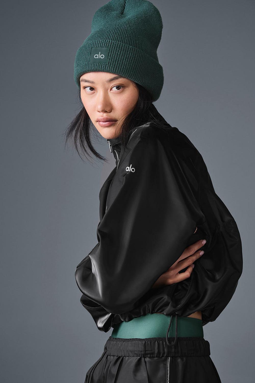 Φουτερ γυναικεια Alo Yoga Cropped Afterglow μαυρα | Greece  PZKOX-6495