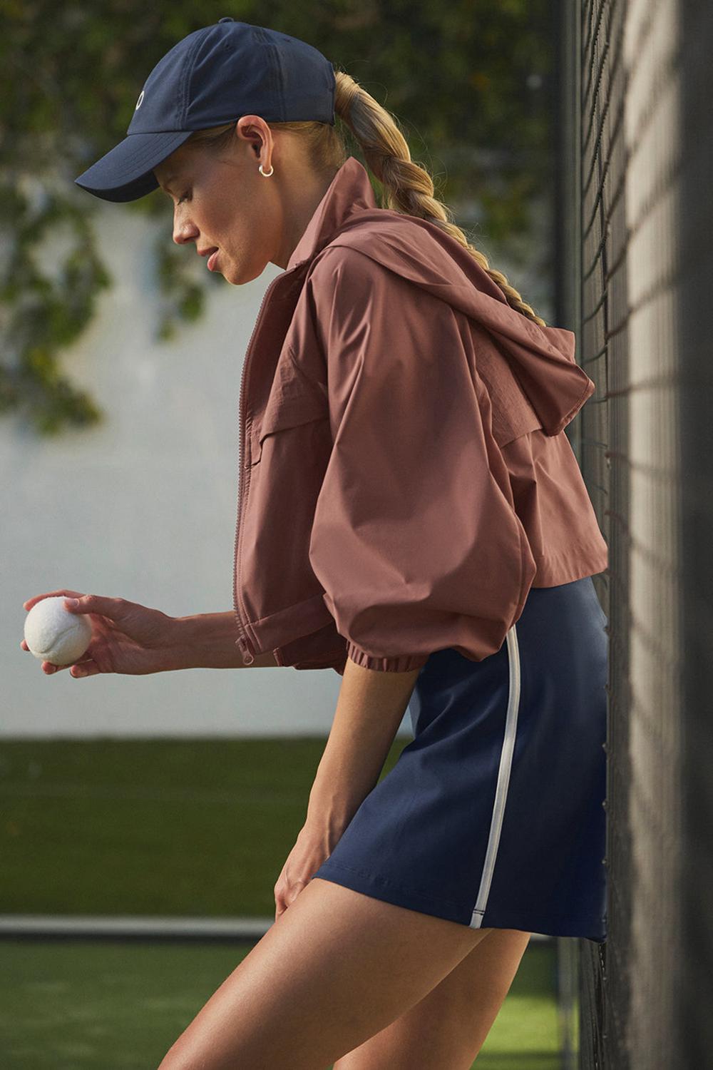 Μπουφαν γυναικεια Alo Yoga Cropped Playmaker Chestnut | Greece  SRFDY-3165