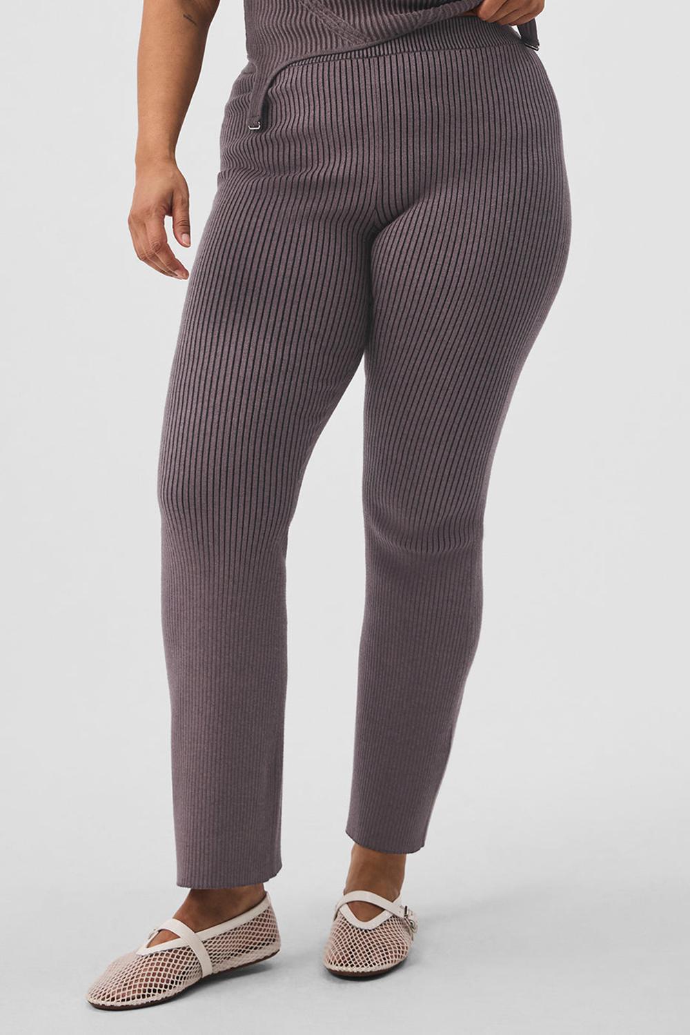 Παντελονι γυναικεια Alo Yoga Denim Knit High-Waist Flare μαυρα | Greece  ECZKY-2019