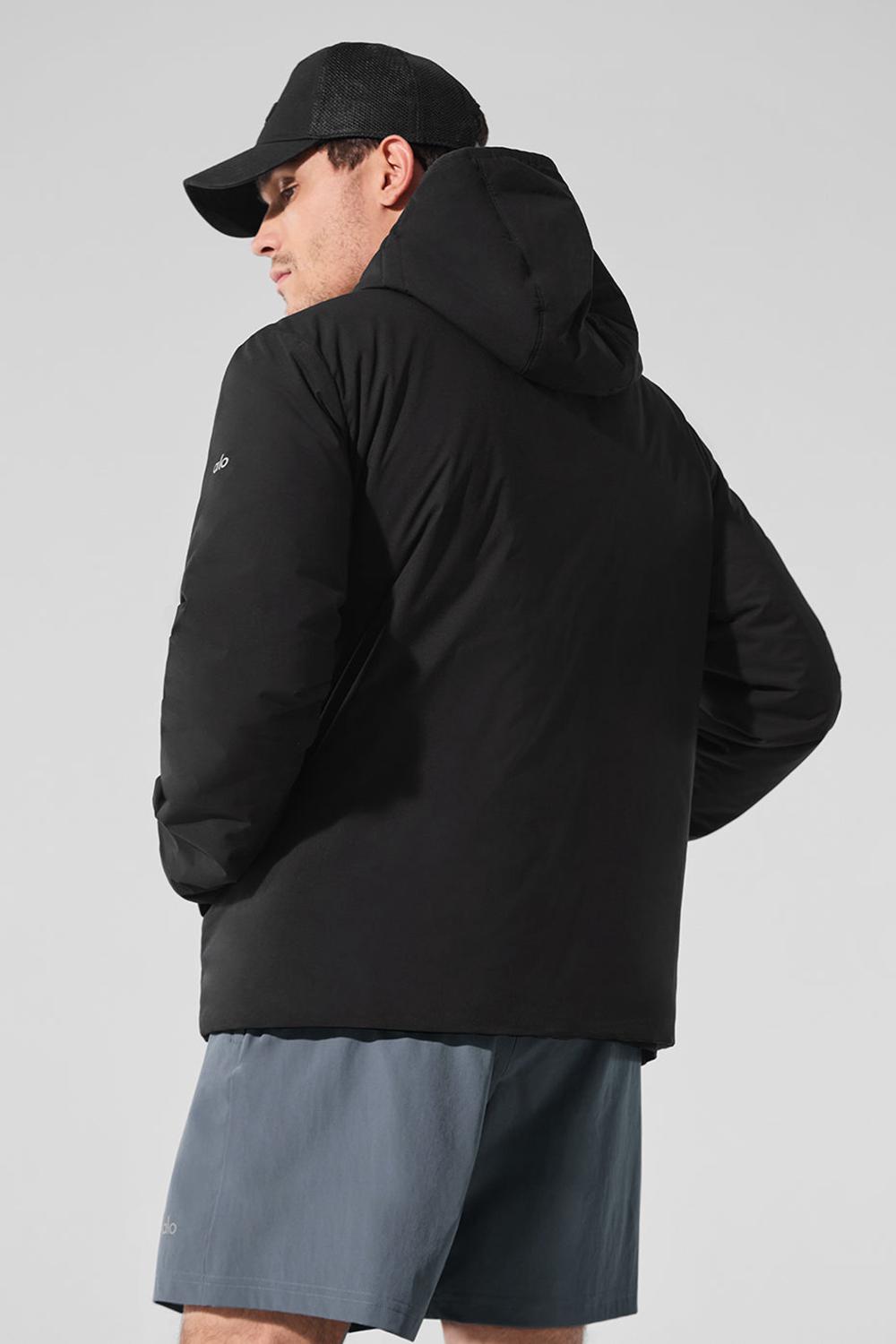Μπουφαν ανδρικα Alo Yoga Elemental Full-Zip μαυρα | Greece  DRHUV-4936