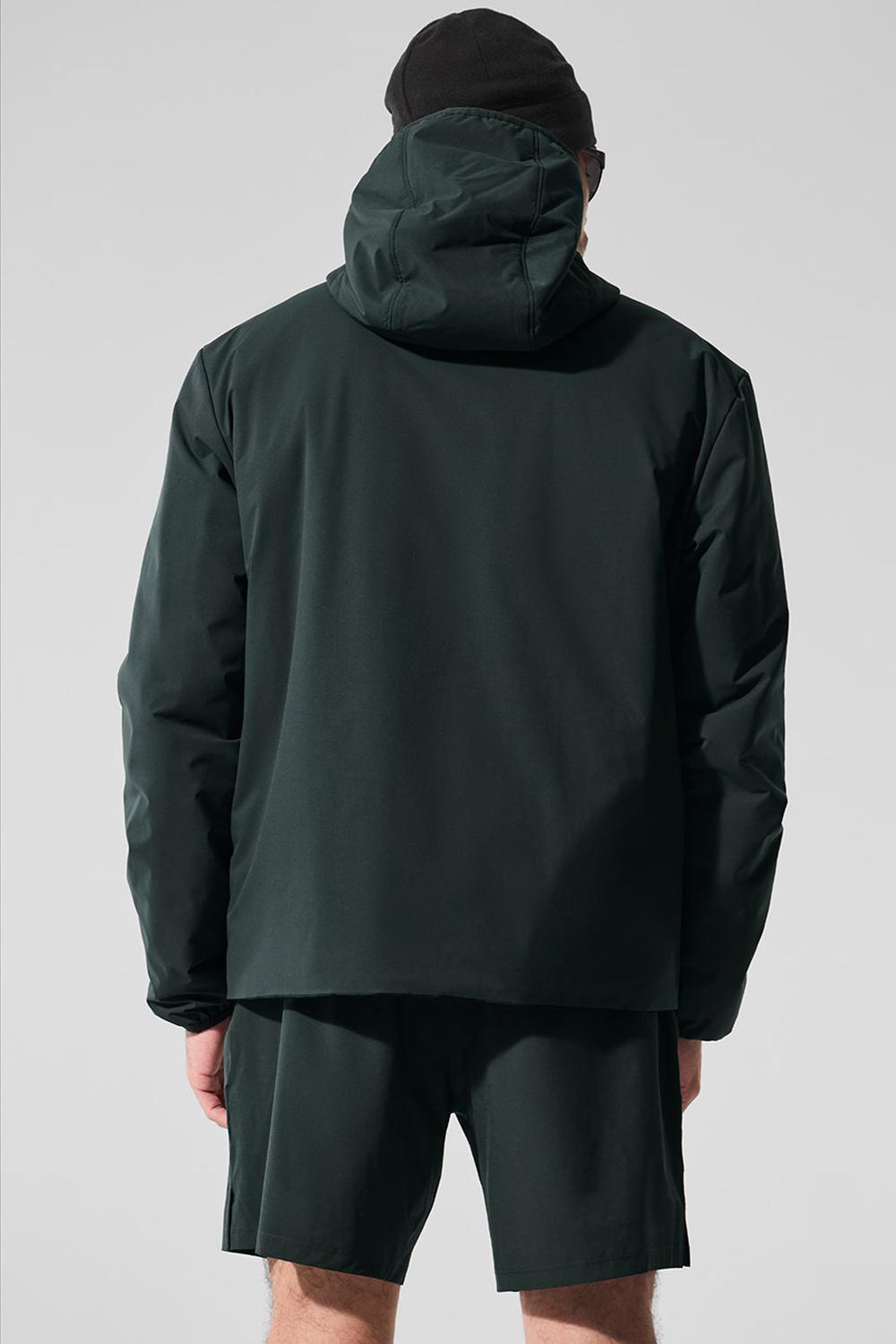 Μπουφαν ανδρικα Alo Yoga Elemental Full-Zip πρασινο | Greece  HUXFG-9412