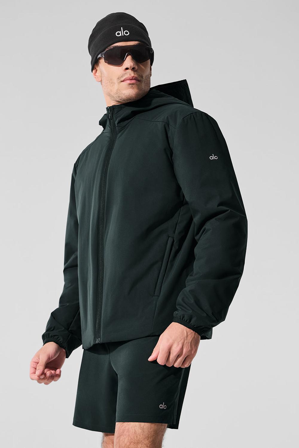 Μπουφαν ανδρικα Alo Yoga Elemental Full-Zip πρασινο | Greece  HUXFG-9412