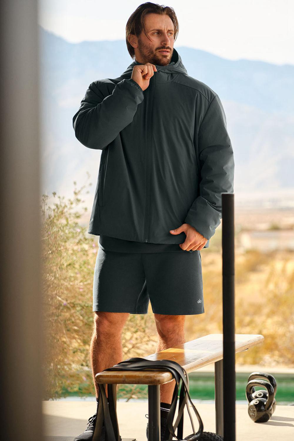 Μπουφαν ανδρικα Alo Yoga Elemental Full-Zip πρασινο | Greece  HUXFG-9412