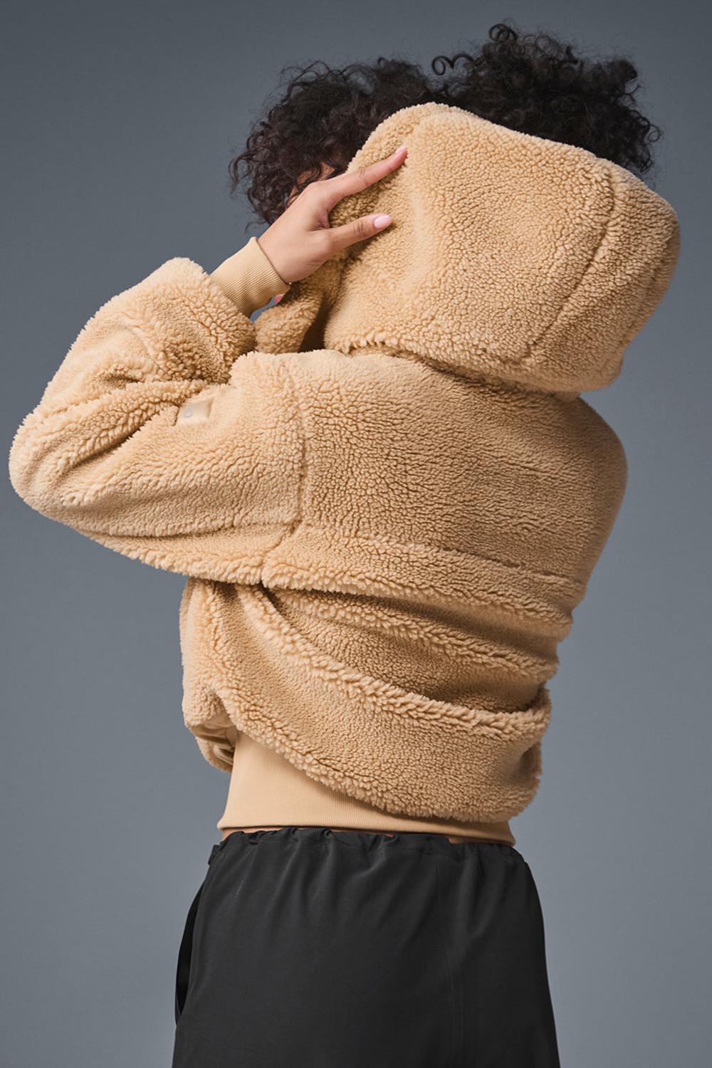 Μπουφαν γυναικεια Alo Yoga Foxy Sherpa Camel | Greece  DYTRJ-2095