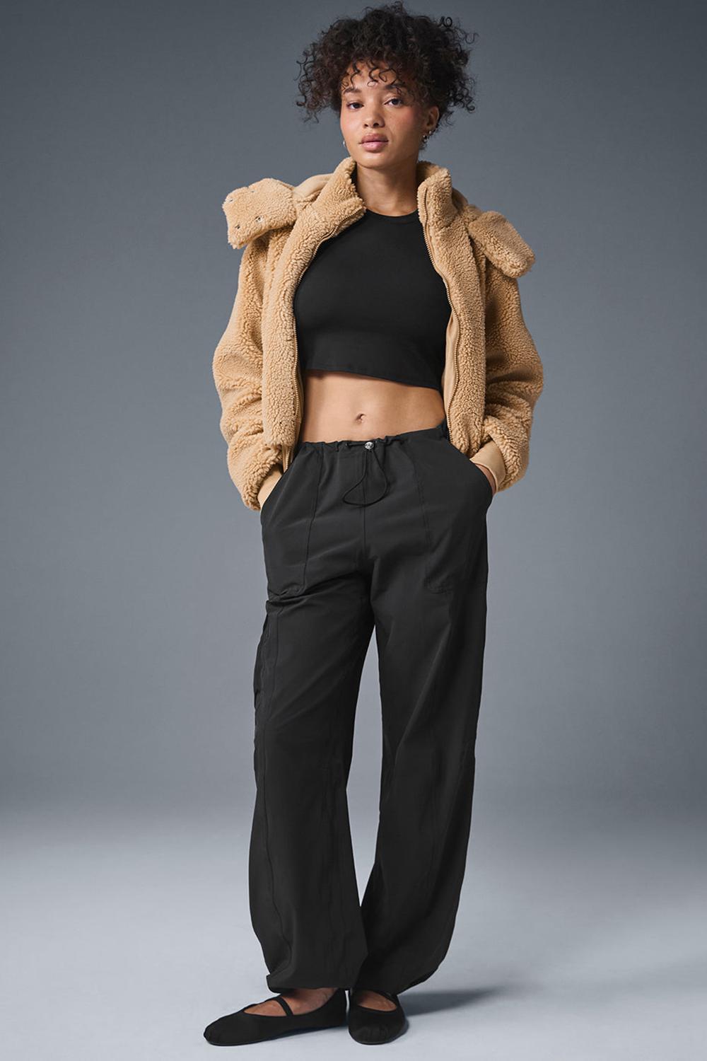 Μπουφαν γυναικεια Alo Yoga Foxy Sherpa Camel | Greece  DYTRJ-2095
