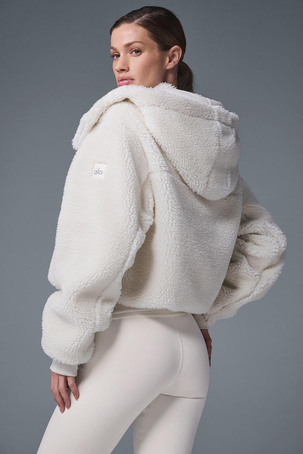 Μπουφαν γυναικεια Alo Yoga Foxy Sherpa Ivory | Greece  XBCAI-0615