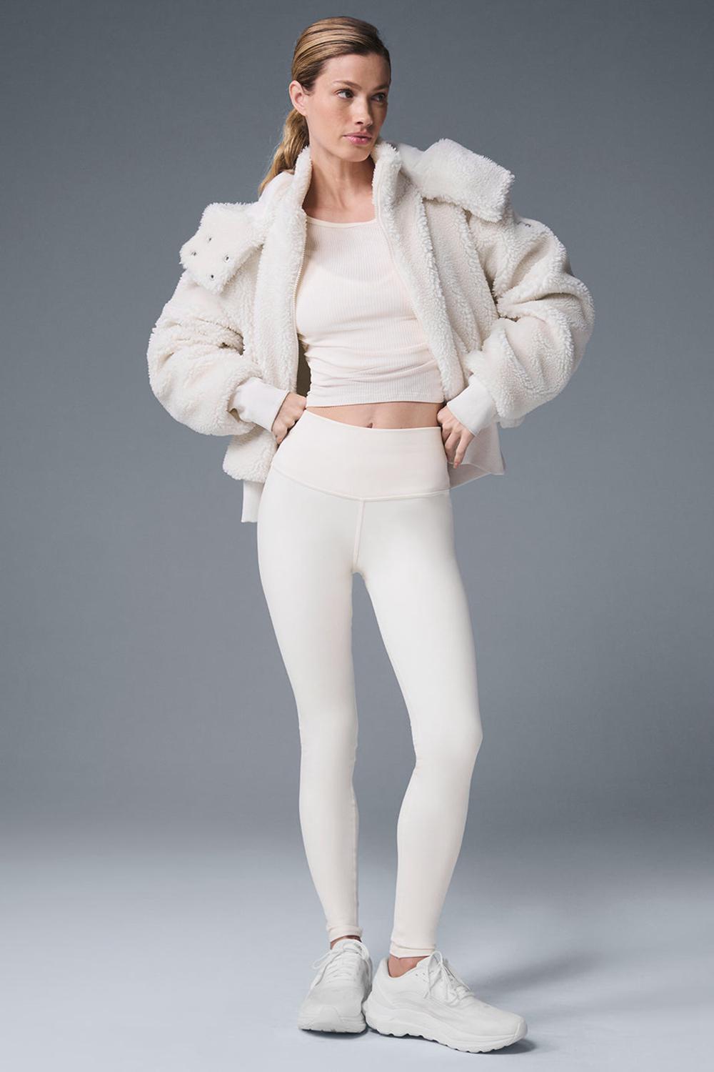 Μπουφαν γυναικεια Alo Yoga Foxy Sherpa Ivory | Greece  XBCAI-0615