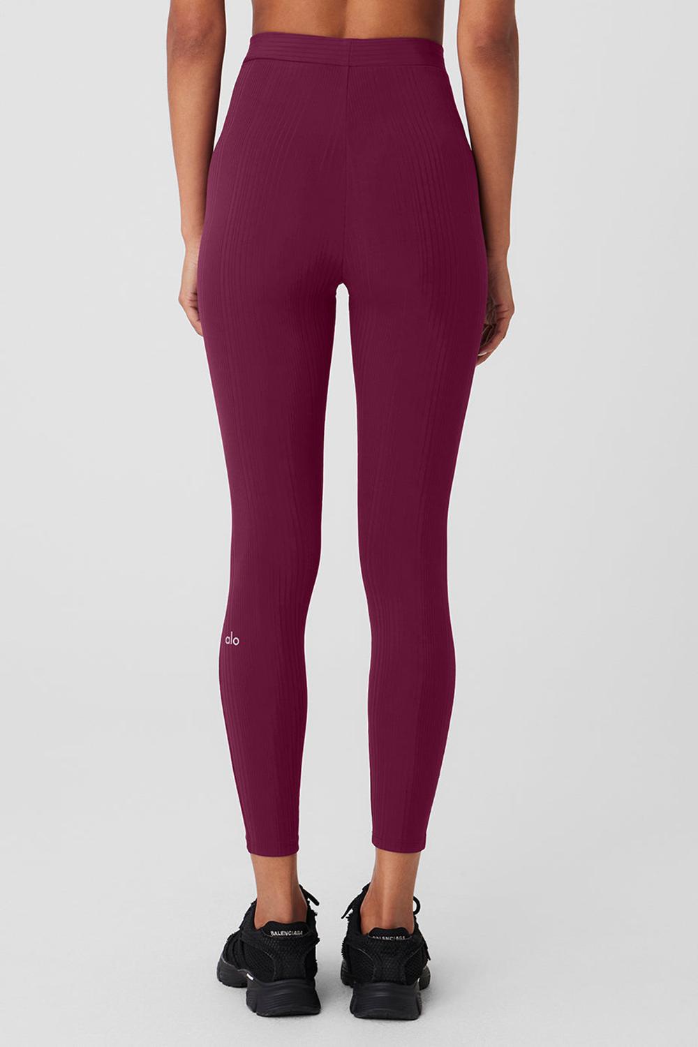 Κολαν γυναικεια Alo Yoga High-Waist 7/8 Run It Back Wild Berry | Greece  VSWYT-3701