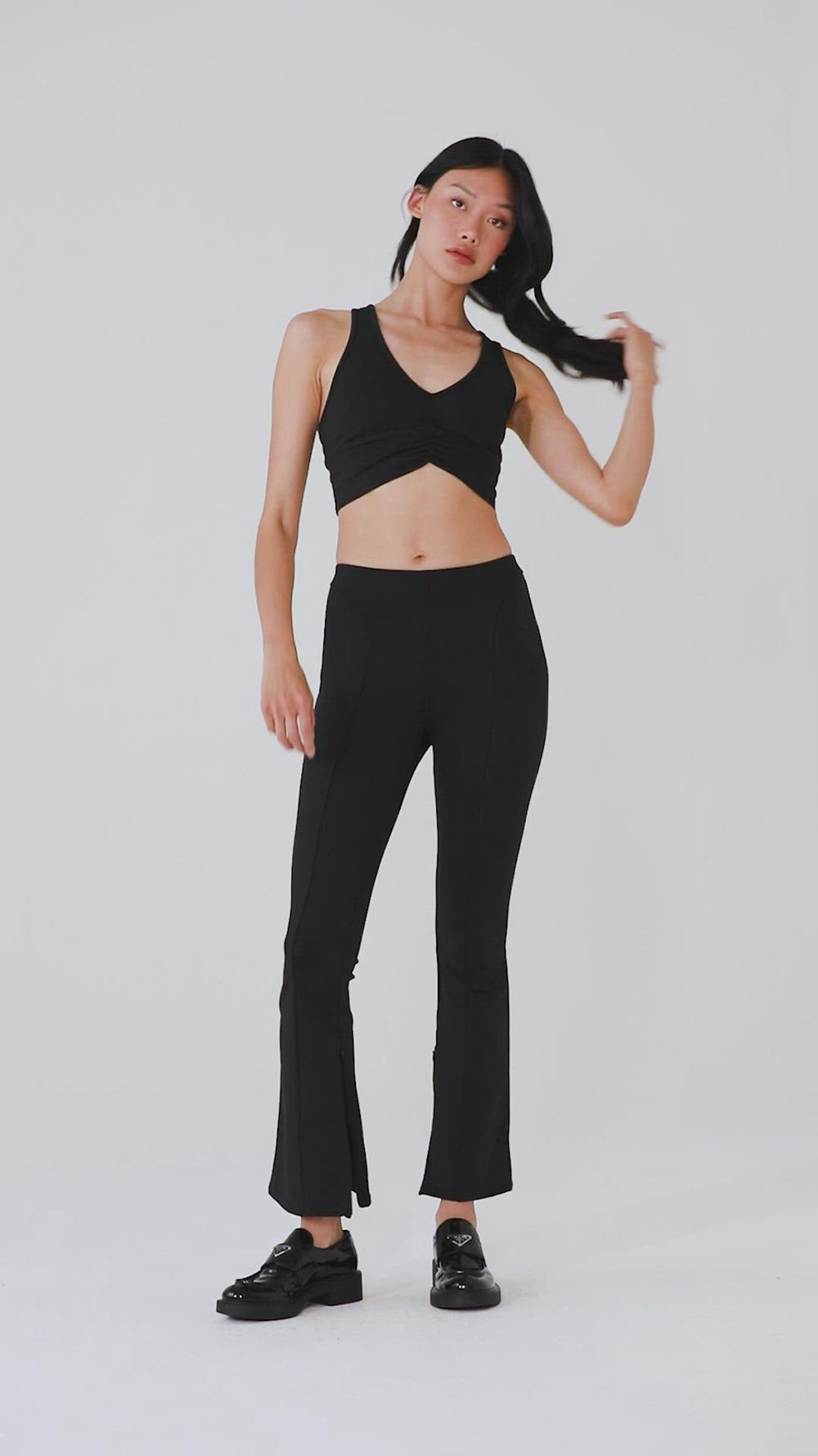 Κολαν γυναικεια Alo Yoga High-Waist 7/8 Zip It Flare σκούρο | Greece  XENPG-1520
