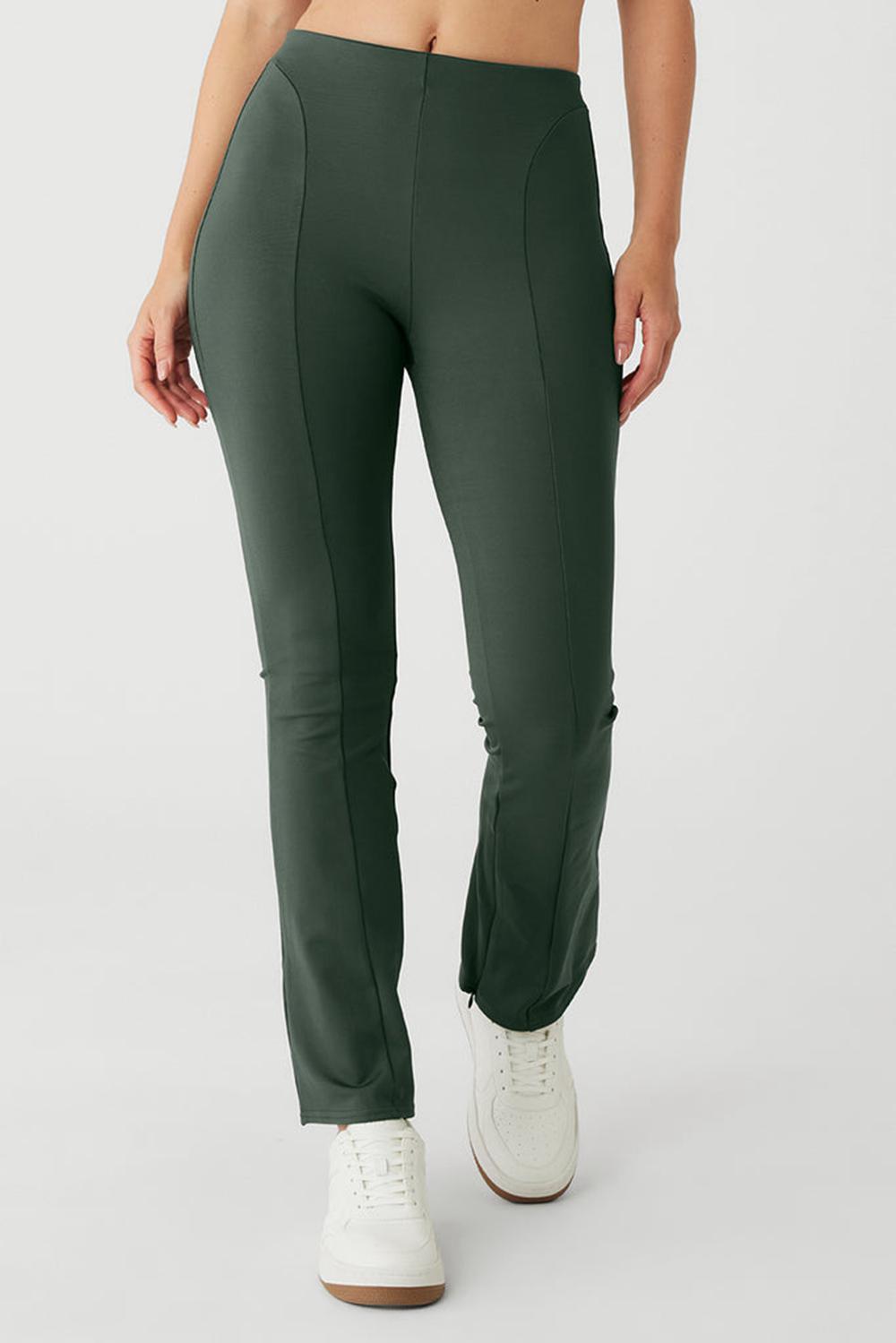 Κολαν γυναικεια Alo Yoga High-Waist 7/8 Zip It Flare σκούρο | Greece  XENPG-1520