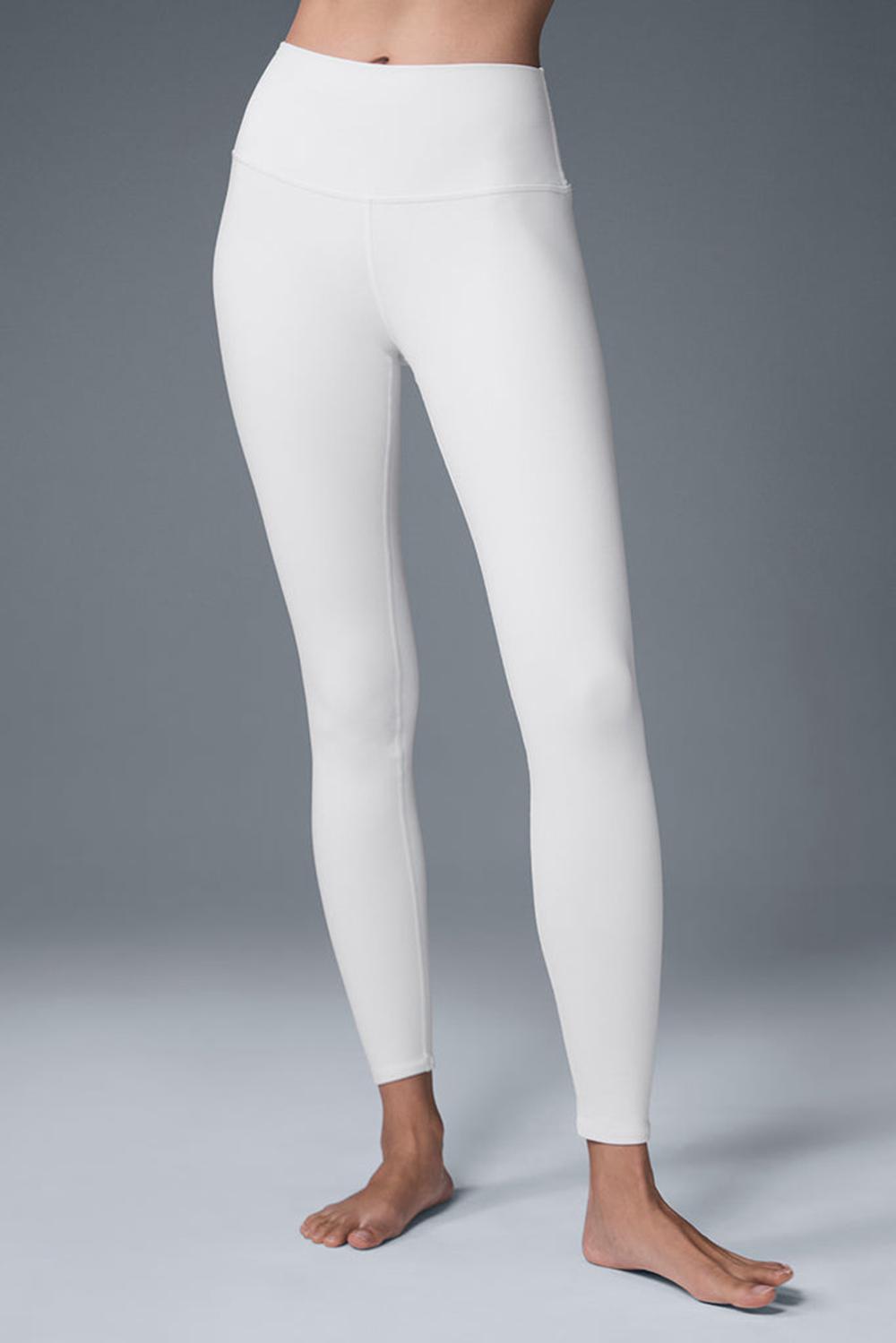 Κολαν γυναικεια Alo Yoga High-Waist Airbrush Bottoms ασπρα | Greece  NORJG-2543