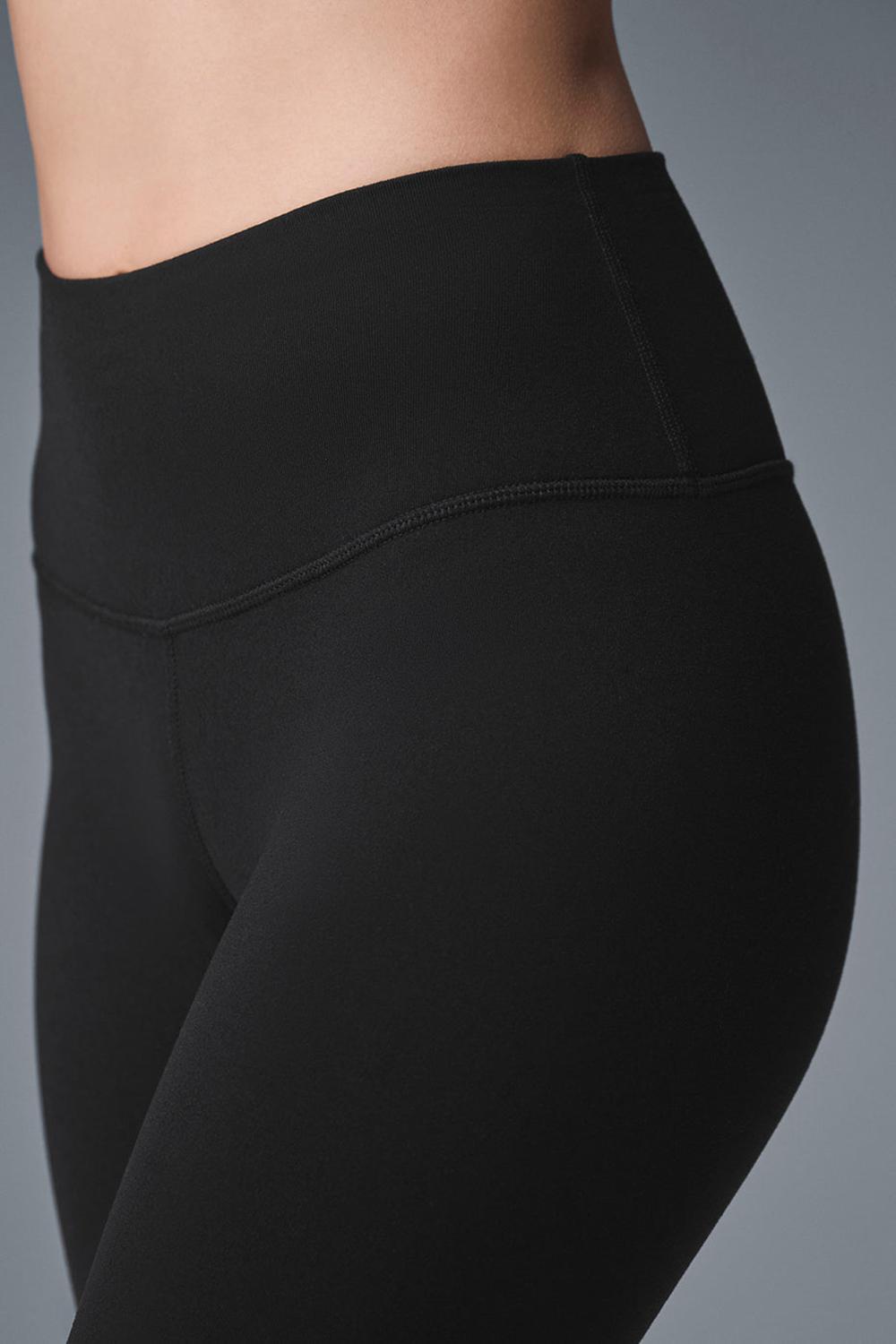 Κολαν γυναικεια Alo Yoga High-Waist Airbrushris μαυρα | Greece  GSLUB-7023