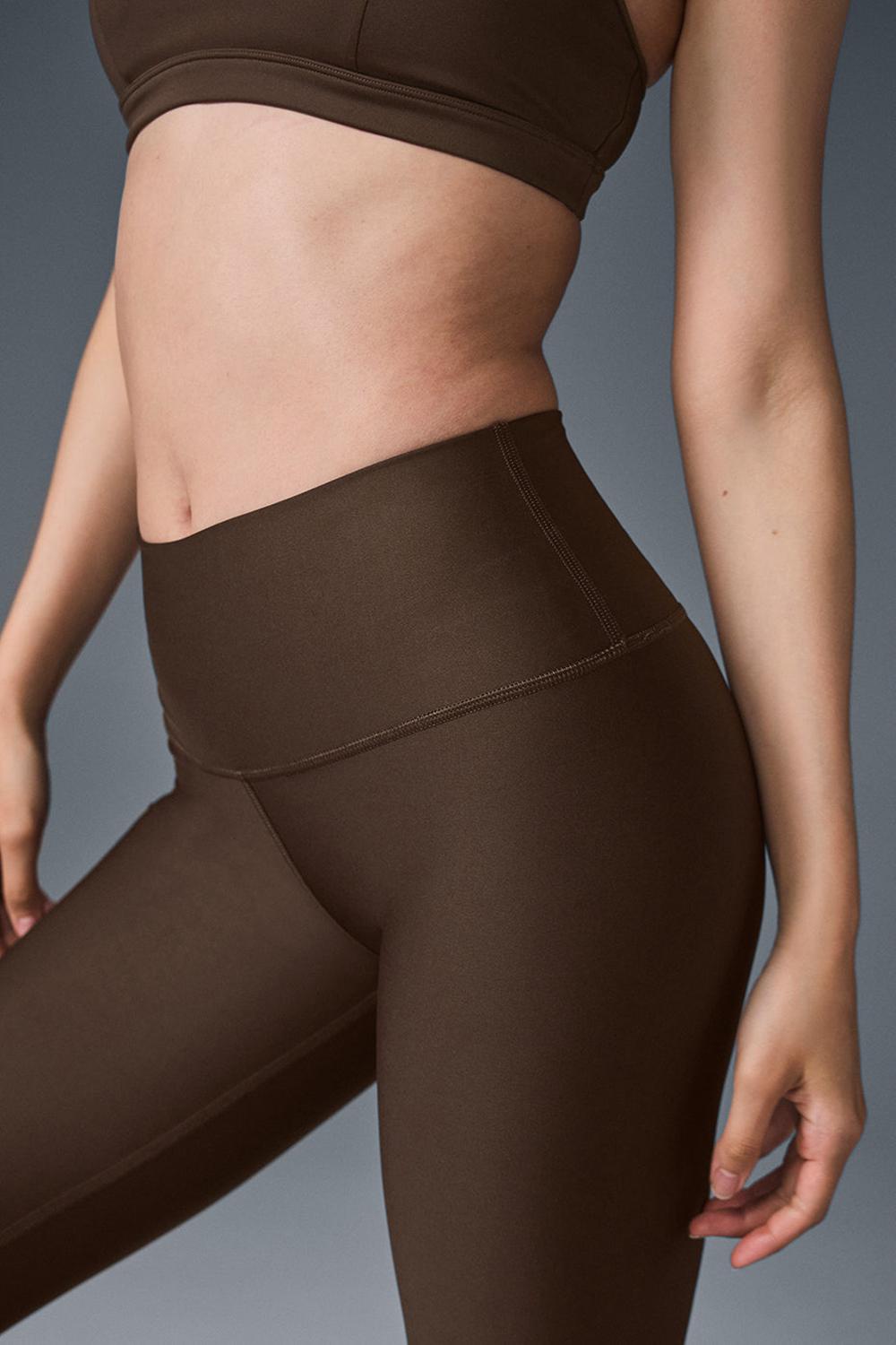 Κολαν γυναικεια Alo Yoga High-Waist Airlift Espresso | Greece  AUMGN-7209