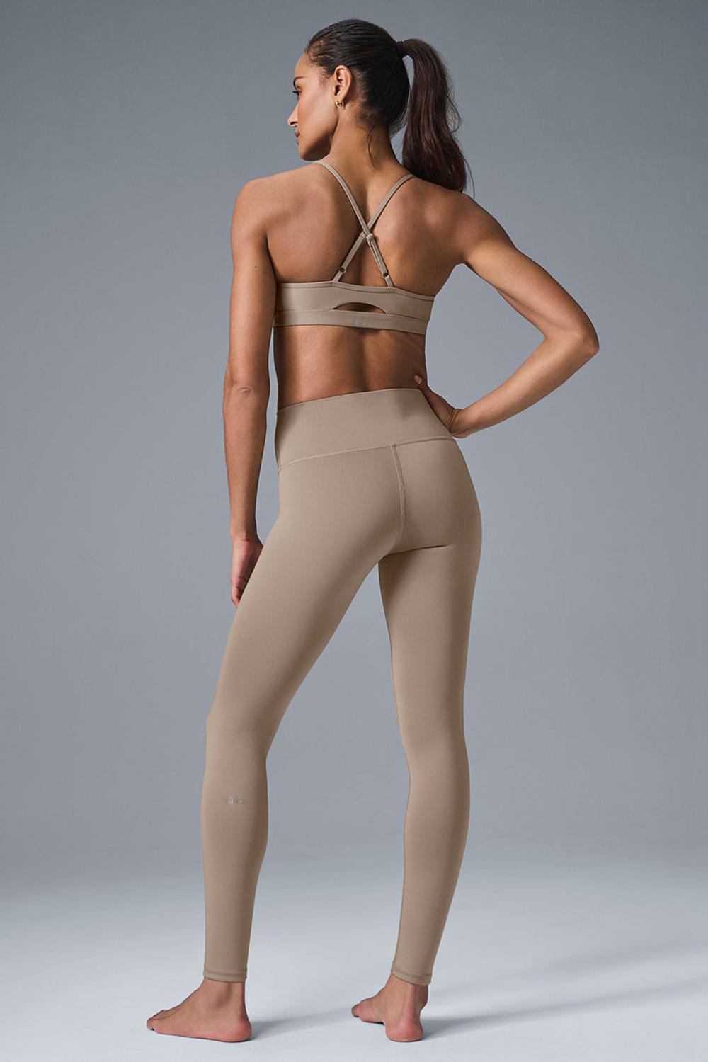 Κολαν γυναικεια Alo Yoga High-Waist Airlift Gravel | Greece  DOWJG-9801