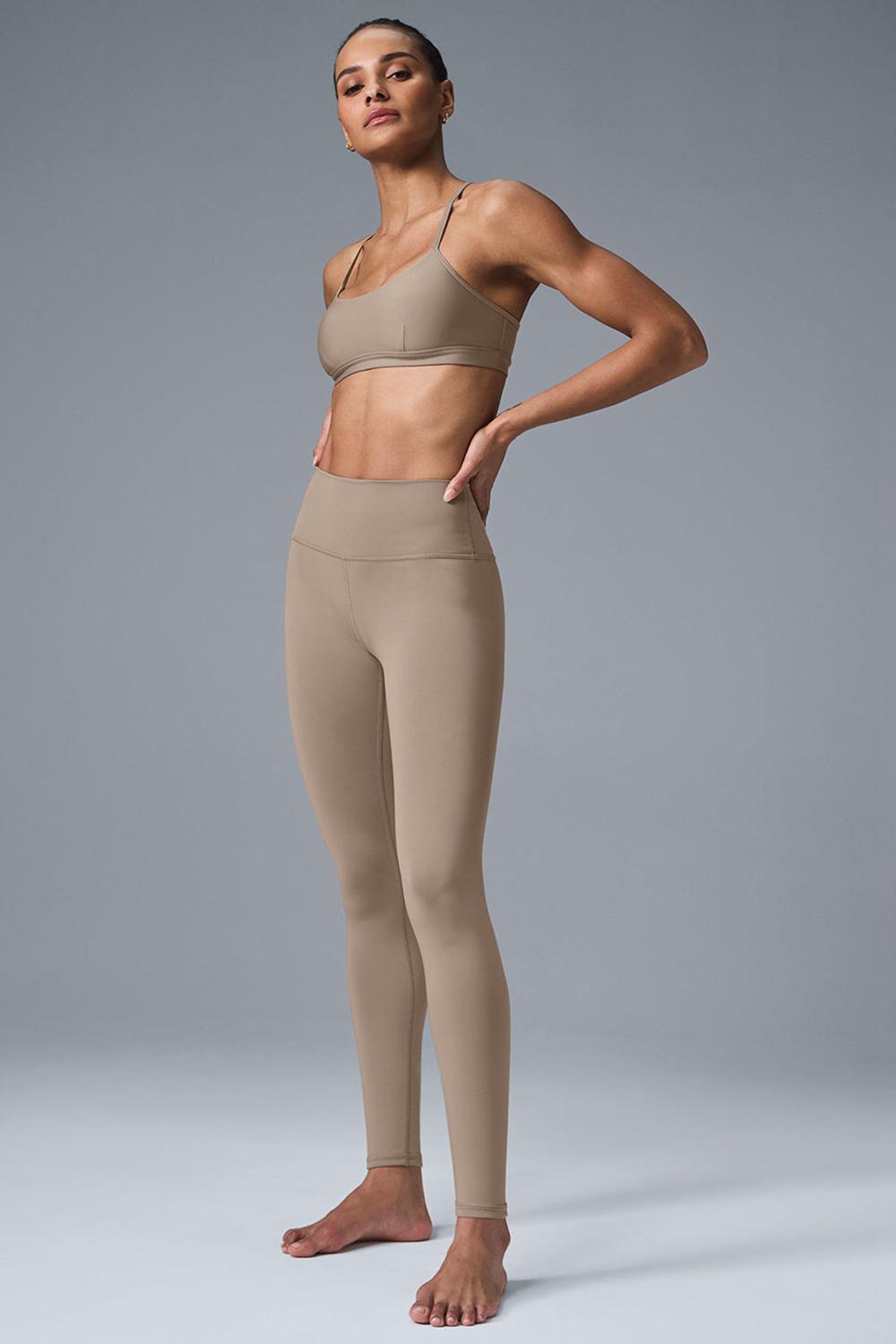 Κολαν γυναικεια Alo Yoga High-Waist Airlift Gravel | Greece  DOWJG-9801