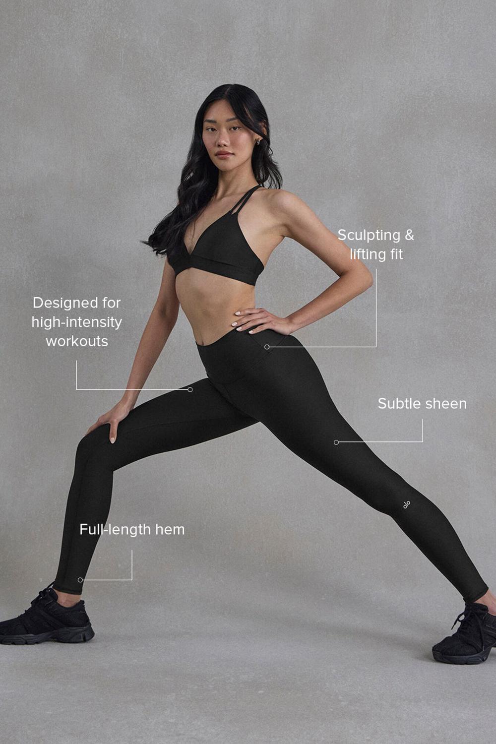 Κολαν γυναικεια Alo Yoga High-Waist Airlift μαυρα | Greece  FBKLY-0581