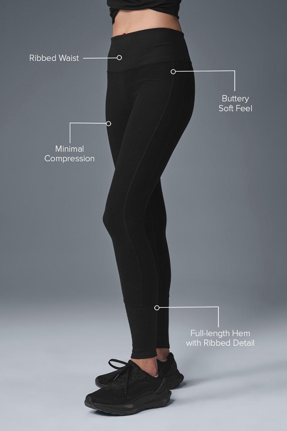Κολαν γυναικεια Alo Yoga High-Waist Alosoft Lounge μαυρα | Greece  ROQGV-8713