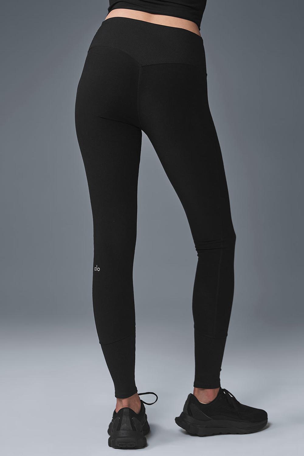 Κολαν γυναικεια Alo Yoga High-Waist Alosoft Lounge μαυρα | Greece  ROQGV-8713