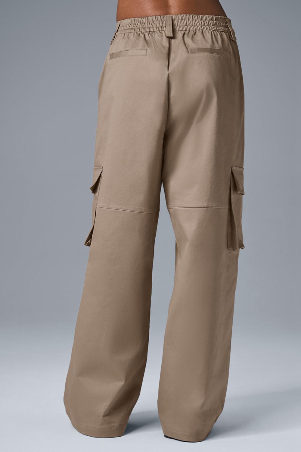 Παντελονι γυναικεια Alo Yoga High-Waist Night Out Cargo Gravel | Greece  CDGUQ-4502