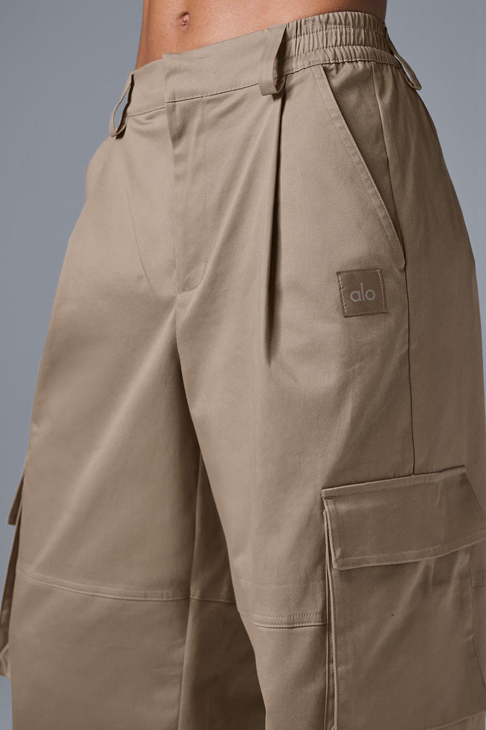Παντελονι γυναικεια Alo Yoga High-Waist Night Out Cargo Gravel | Greece  CDGUQ-4502