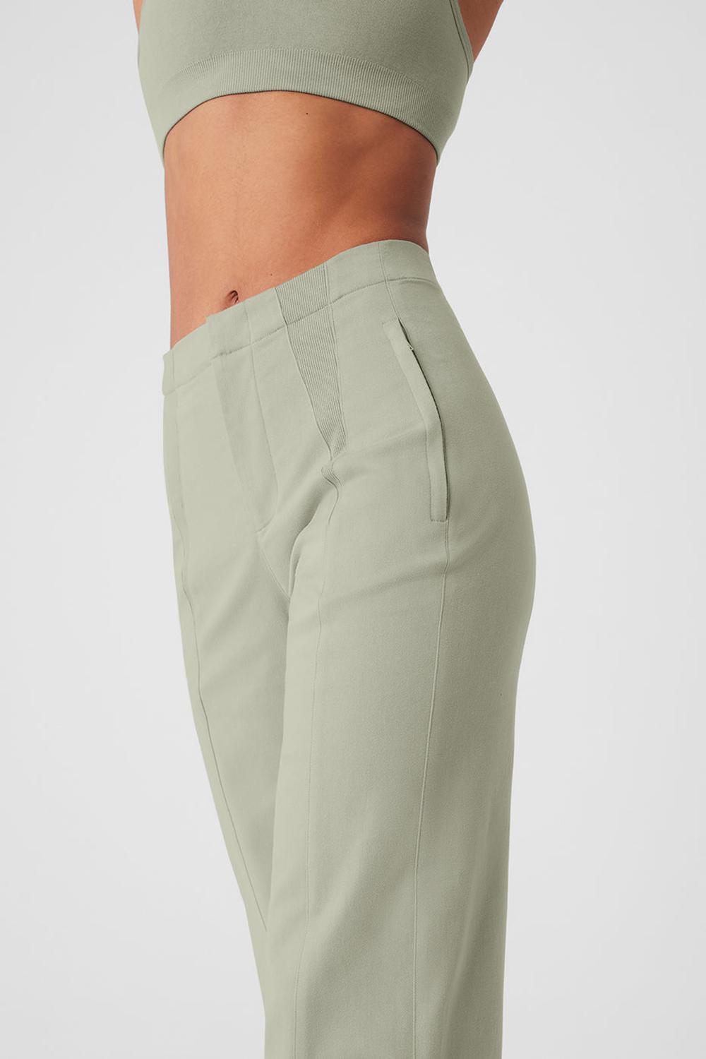 Παντελονι γυναικεια Alo Yoga High-Waist On Point Moto Limestone | Greece  FTHOQ-6021