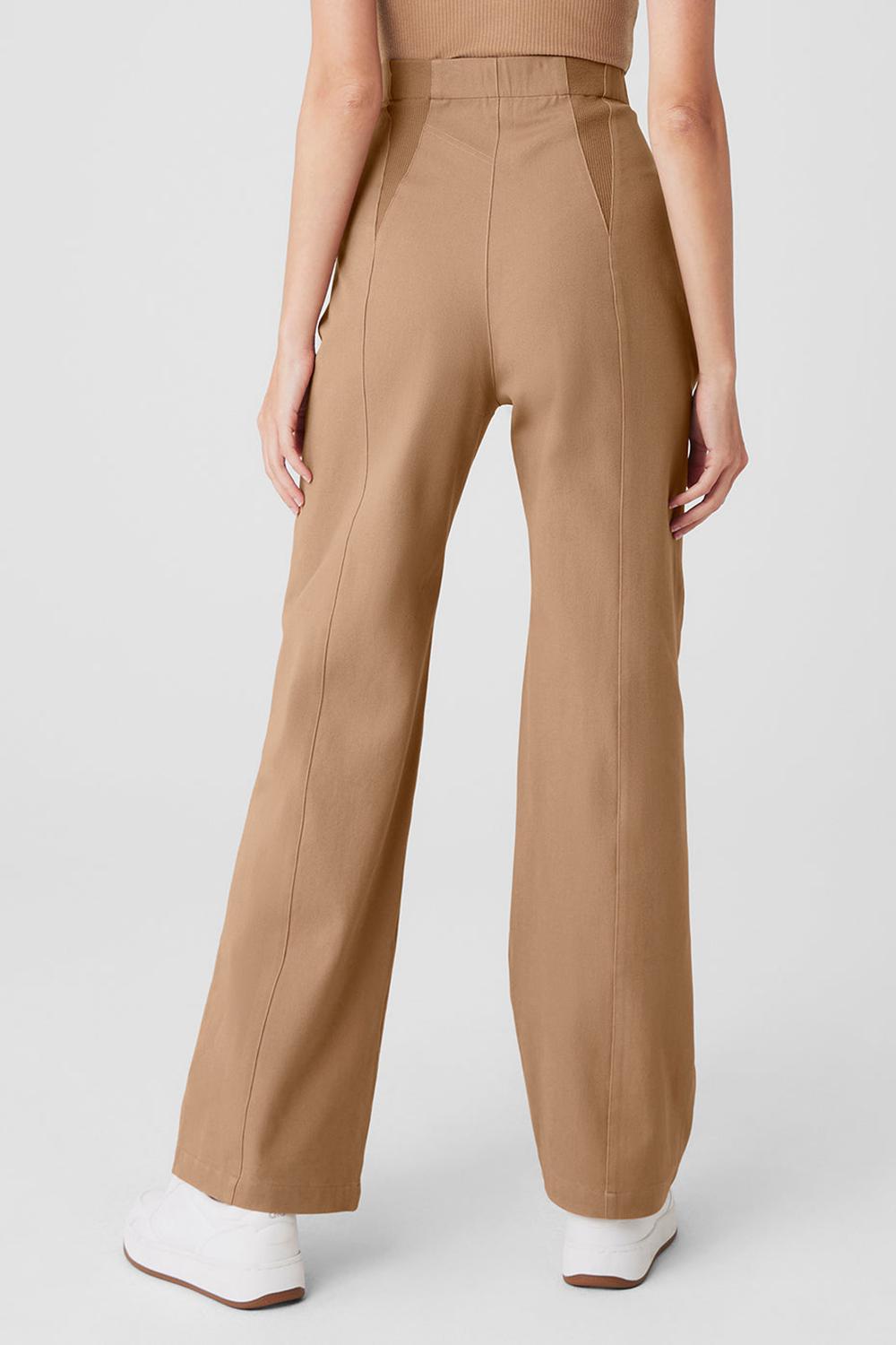 Παντελονι γυναικεια Alo Yoga High-Waist On Point Moto Toasted Almond | Greece  KRYVH-0386