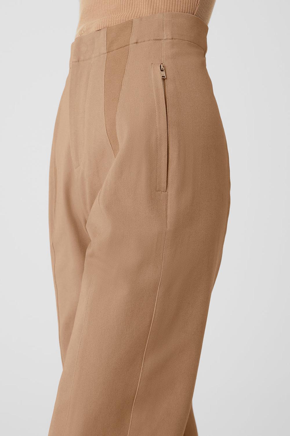 Παντελονι γυναικεια Alo Yoga High-Waist On Point Moto Toasted Almond | Greece  KRYVH-0386