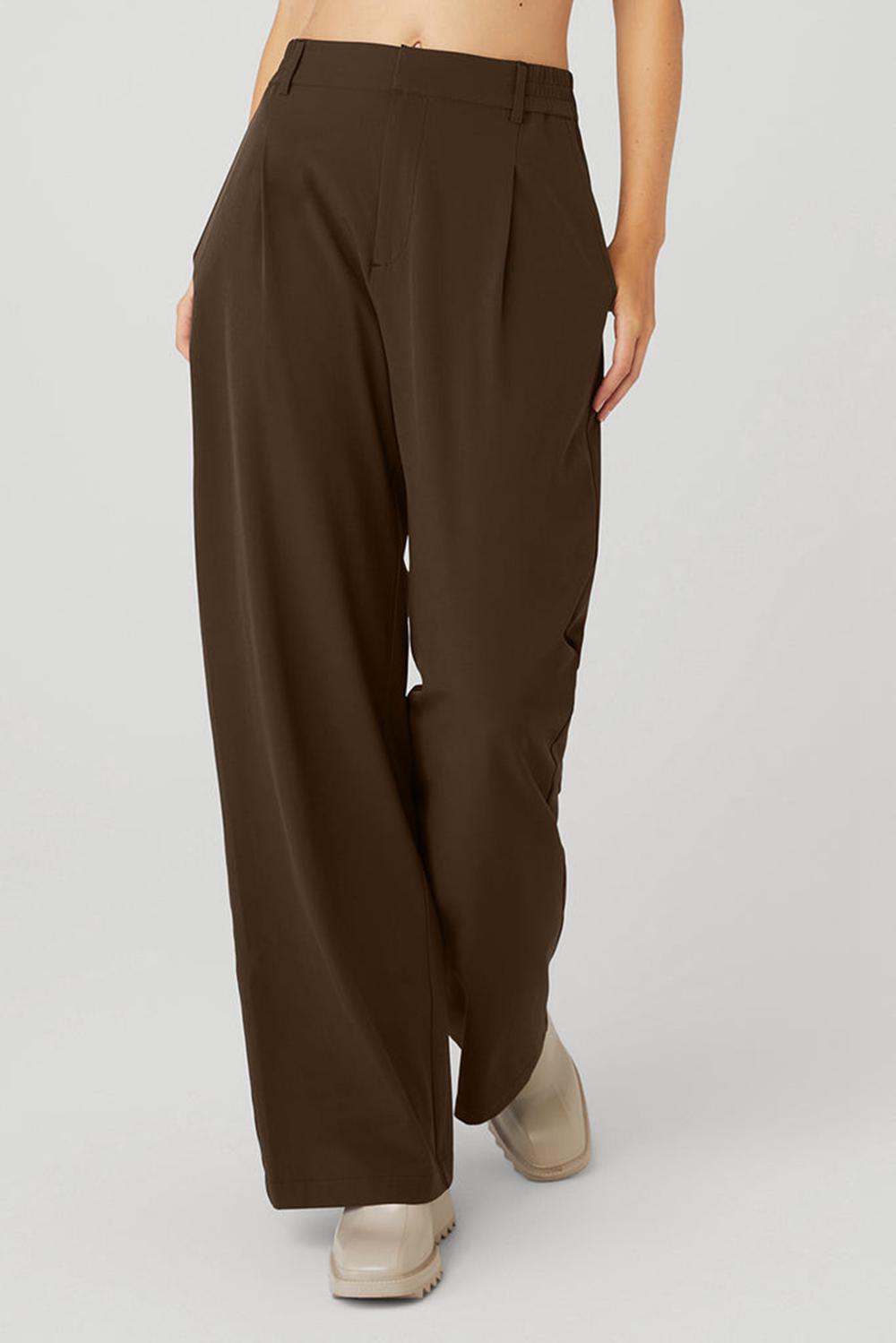 Παντελονι γυναικεια Alo Yoga High-Waist Pursuit Espresso | Greece  PRQXY-5237
