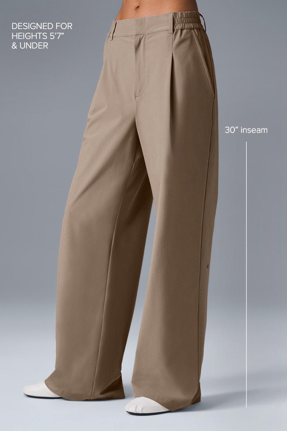 Παντελονι γυναικεια Alo Yoga High-Waist Pursuit (Regular) Gravel | Greece  NXYTS-8416