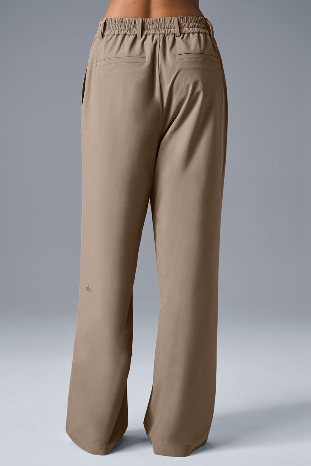 Παντελονι γυναικεια Alo Yoga High-Waist Pursuit (Regular) Gravel | Greece  NXYTS-8416
