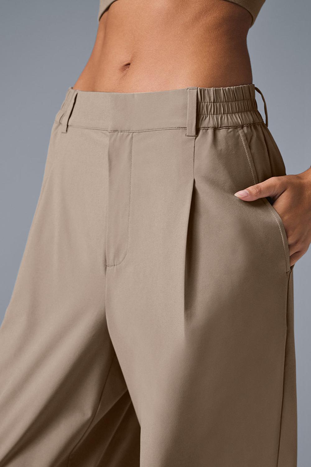 Παντελονι γυναικεια Alo Yoga High-Waist Pursuit (Regular) Gravel | Greece  NXYTS-8416
