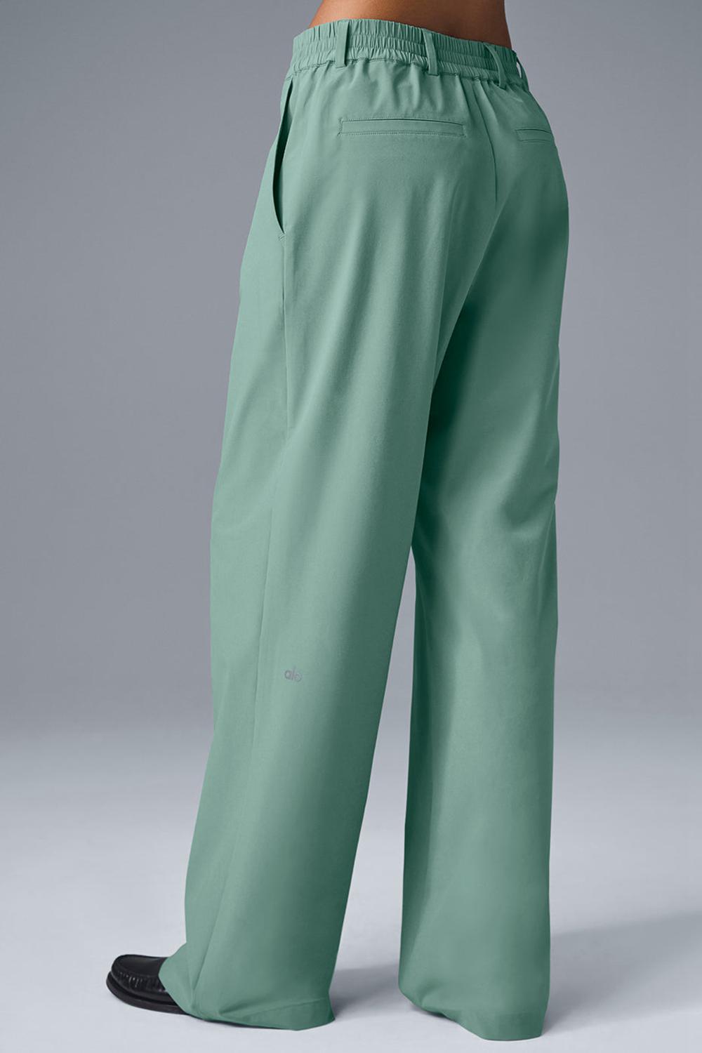 Παντελονι γυναικεια Alo Yoga High-Waist Pursuit (Regular) πρασινο | Greece  DSTGW-1847