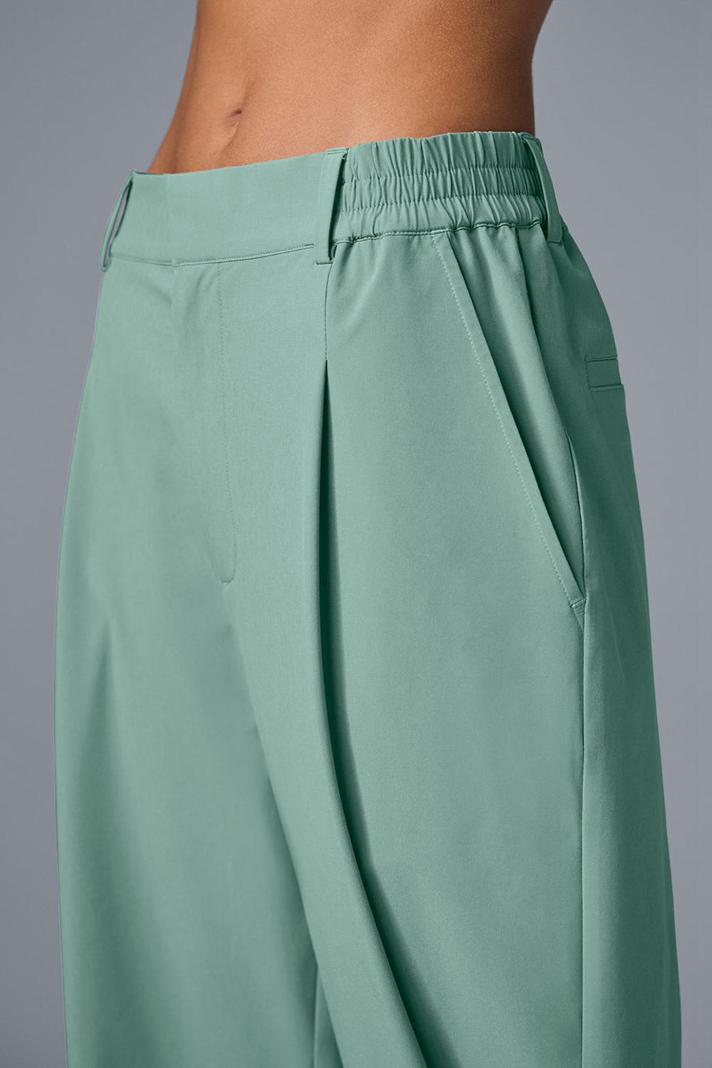 Παντελονι γυναικεια Alo Yoga High-Waist Pursuit (Regular) πρασινο | Greece  DSTGW-1847