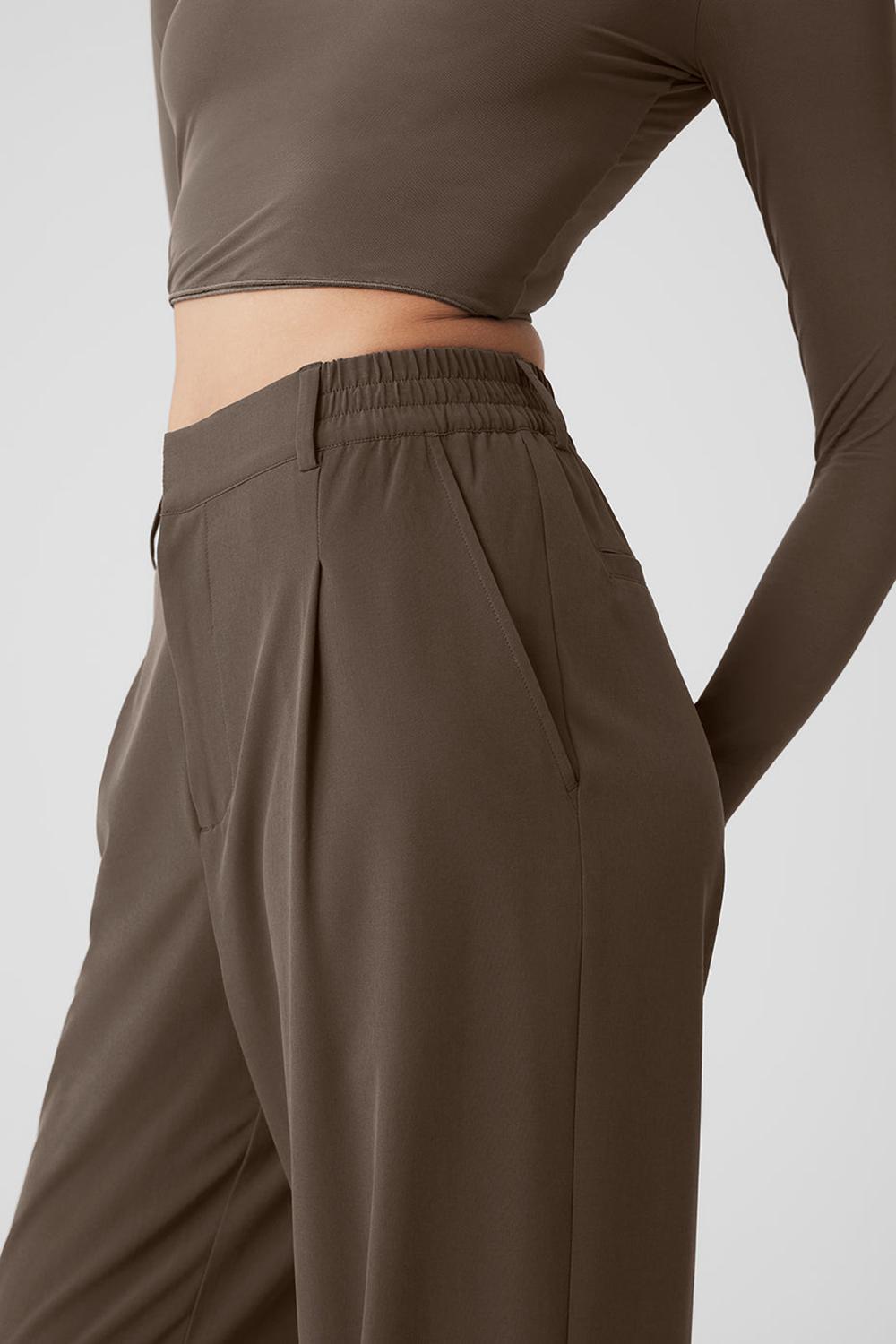 Παντελονι γυναικεια Alo Yoga High-Waist Pursuit Ελιά | Greece  PDISU-6520
