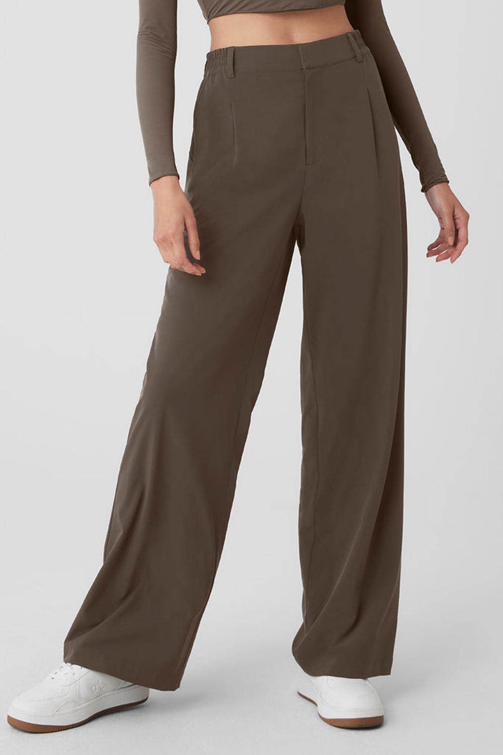 Παντελονι γυναικεια Alo Yoga High-Waist Pursuit Ελιά | Greece  PDISU-6520