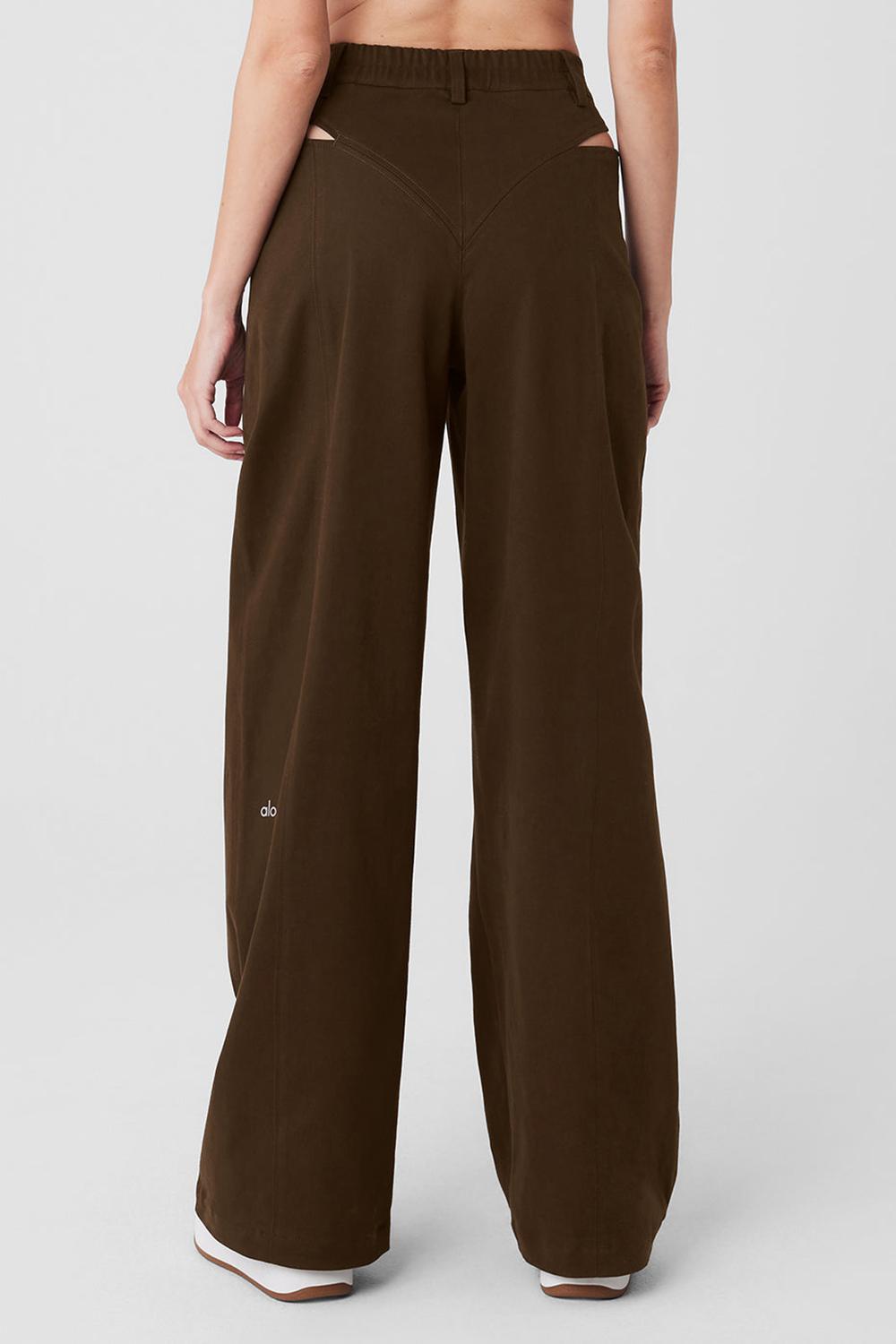 Παντελονι γυναικεια Alo Yoga High-Waist Risk Taker Espresso | Greece  DTEYS-7031
