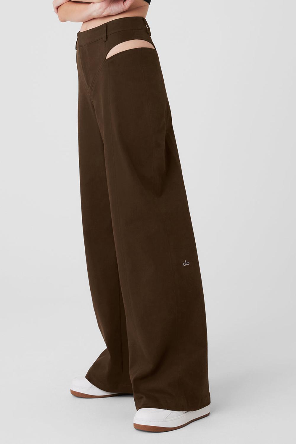 Παντελονι γυναικεια Alo Yoga High-Waist Risk Taker Espresso | Greece  DTEYS-7031