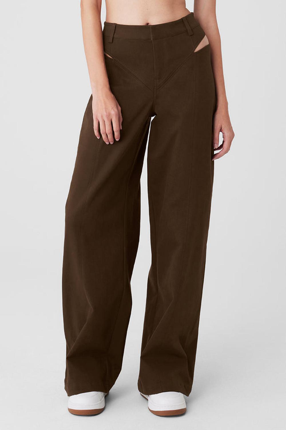 Παντελονι γυναικεια Alo Yoga High-Waist Risk Taker Espresso | Greece  DTEYS-7031